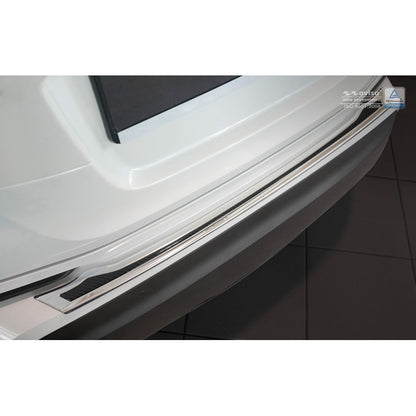 Edelstahl Heckstoßstangenschutz 'Deluxe' passend für Toyota C-HR 2016-2019 & Facelift 2019- Chrom/Schwarz Karbon