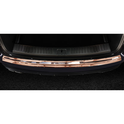 Edelstahl Heckstoßstangenschutz 'Deluxe' passend für Porsche Cayenne III 2017- 'Performance' Spiegelkupfer/Kupfer Karbon