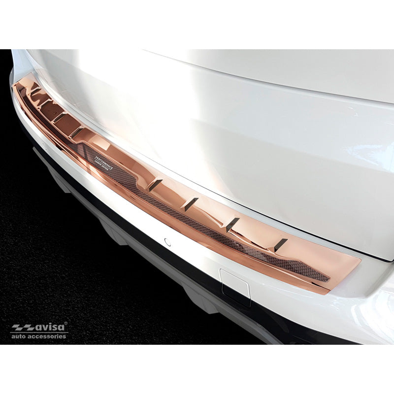 Edelstahl Heckstoßstangenschutz 'Deluxe' passend für BMW X5 G05 M-Paket 2018- 'Performance' exkl. M-Competition Spiegelkupfer/Kupfer Karbon