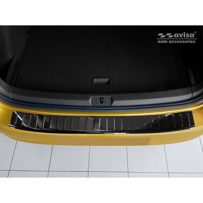 Echtes 3D Karbon Heckstoßstangenschutz passend für Volkswagen Golf VII HB 3/5-türer 2012-2017 & FL 2017-2019 'Ribs'