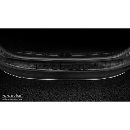 Echtes 3D Karbon Heckstoßstangenschutz passend für Volvo V90 2016-