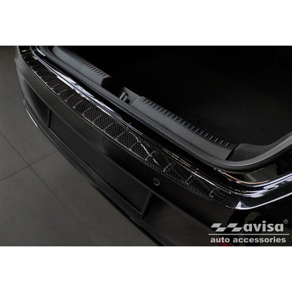 Echtes 3D Karbon Heckstoßstangenschutz passend für Mercedes CLA II (X118) Shooting Brake 2019- 'Ribs'
