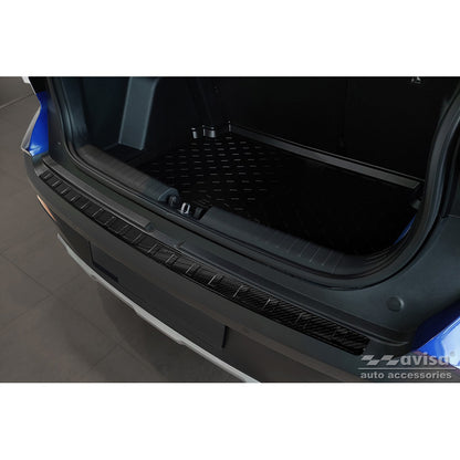 Echtes 3D Karbon Heckstoßstangenschutz passend für Hyundai Bayon 2021- 'Ribs'