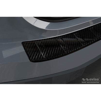 Echtes 3D Karbon Heckstoßstangenschutz passend für BMW iX (I20) 2021- 'Ribs'