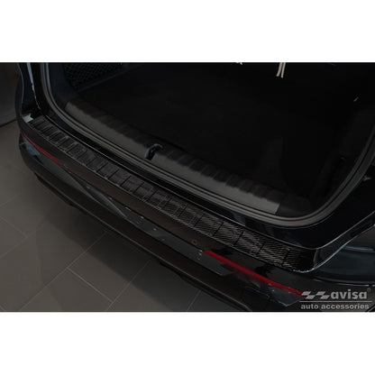 Echtes 3D Karbon Heckstoßstangenschutz passend für BMW X1 U11 / U11 xLine 2022- 'Ribs'