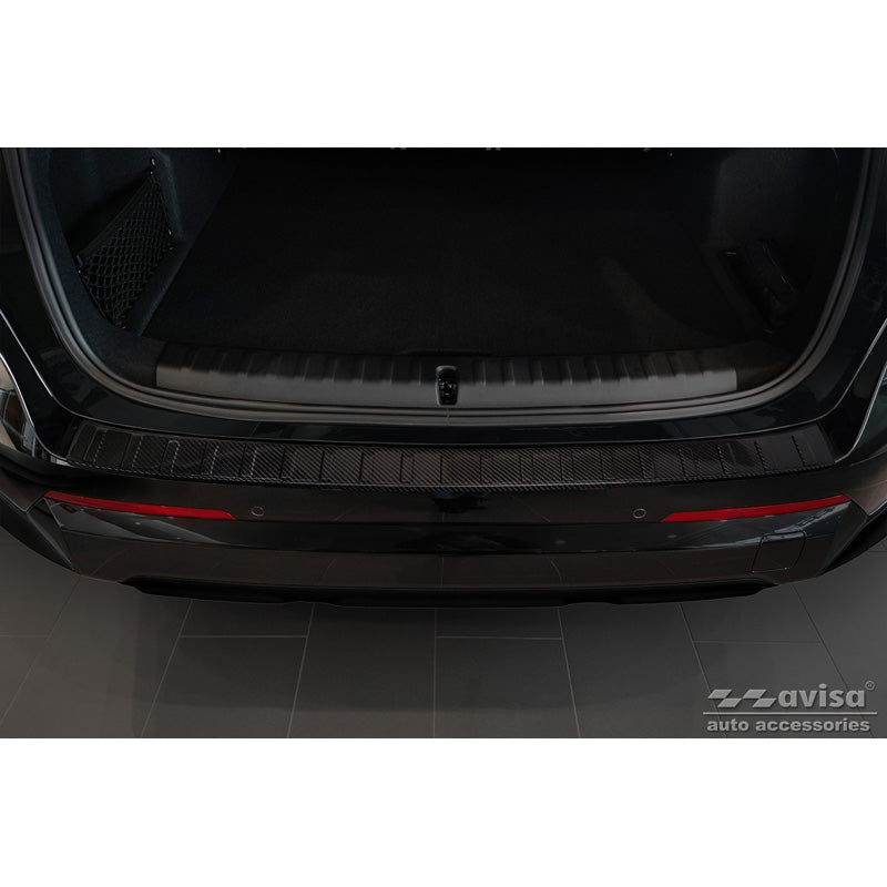 Echtes 3D Karbon Heckstoßstangenschutz passend für BMW X1 U11 / U11 xLine 2022- 'Ribs'