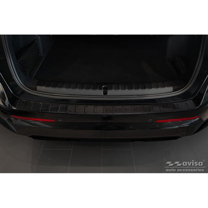 Echtes 3D Karbon Heckstoßstangenschutz passend für BMW X1 U11 / U11 xLine 2022- 'Ribs'