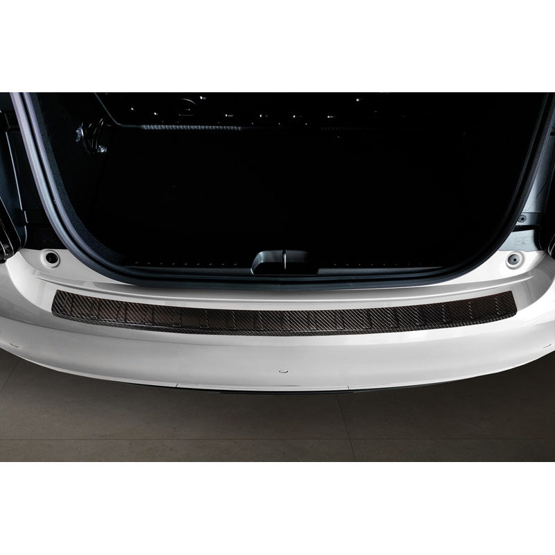 Echtes 3D Karbon Heckstoßstangenschutz passend für Fiat 500e Berlina, 3+1 & Cabrio 2020- 'Ribs'