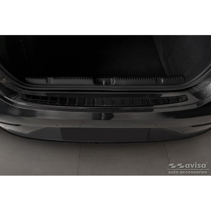 Echtes 3D Karbon Heckstoßstangenschutz passend für Mercedes EQE (V295) 2022- 'Ribs'