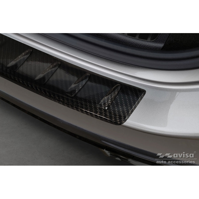 Echtes 3D Karbon Heckstoßstangenschutz passend für Mercedes GLC II (X254) 2022- 'Ribs'