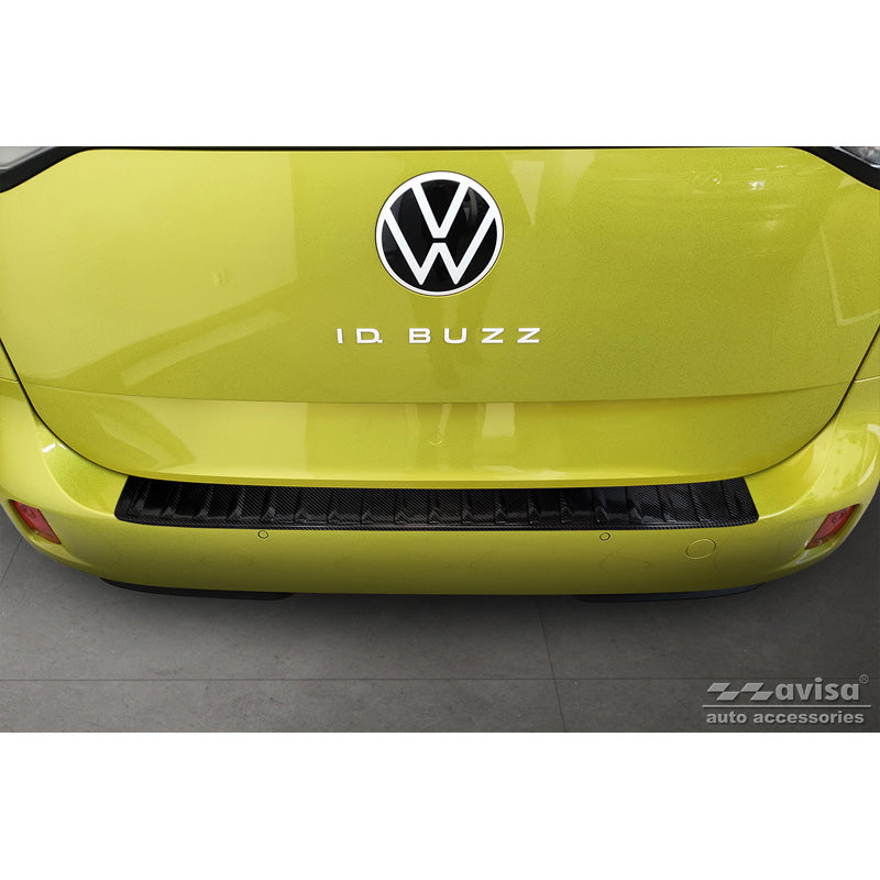 Echtes 3D Karbon Heckstoßstangenschutz passend für Volkswagen ID.Buzz & ID.Buzz Cargo 2022- 'Ribs'