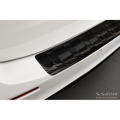 Echtes 3D Karbon Heckstoßstangenschutz passend für BMW 5er Touring G31 FL 2020- 'Ribs'