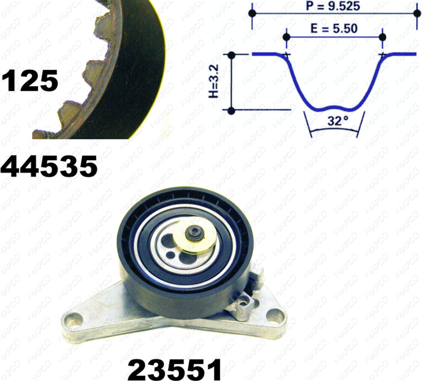 MAPCO Zahnriemensatz 73535