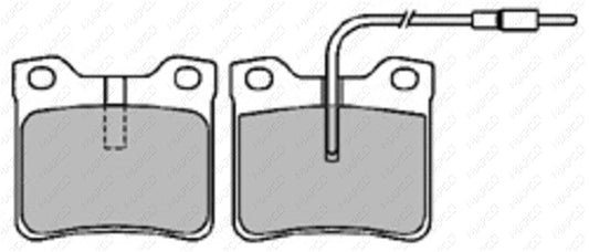 MAPCO Bremsbelagsatz, Scheibenbremse Hinterachse  6587
