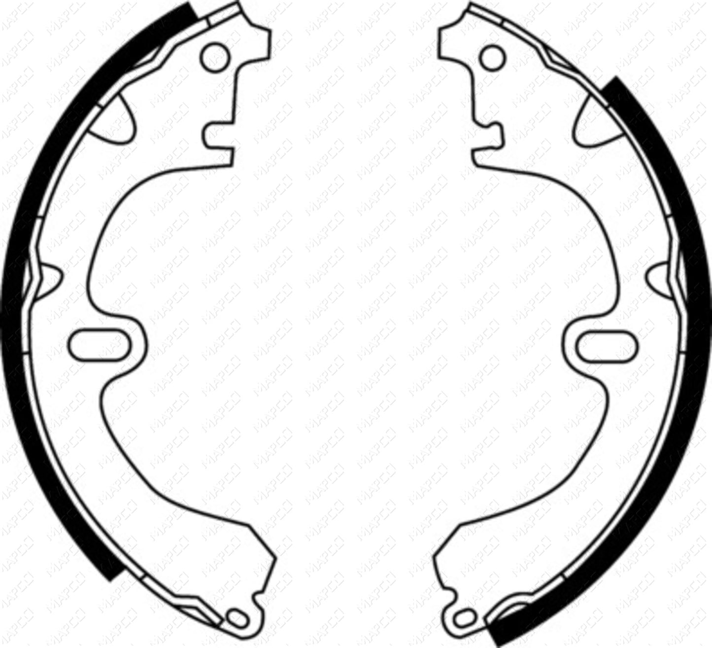 MAPCO Bremsbackensatz Hinterachse  8551
