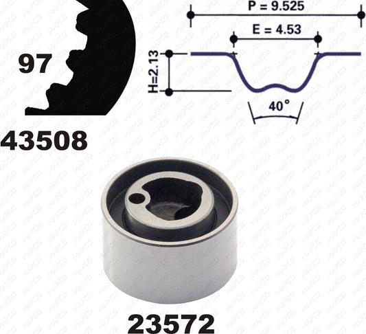 MAPCO Zahnriemensatz 23508