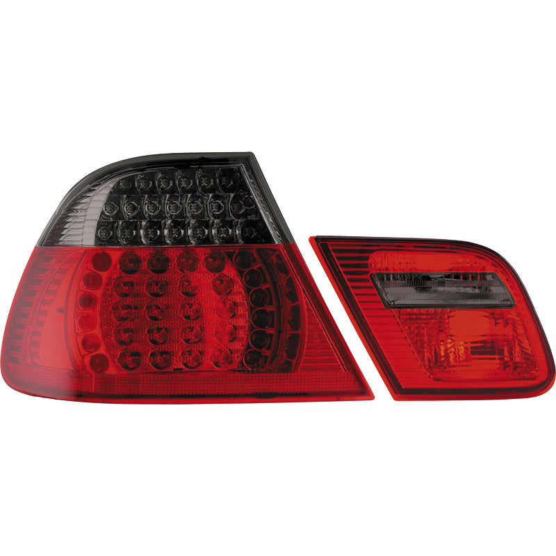 Satz LED Heckleuchten passend für BMW 3er E46 Coupe 1999-2003 - Rot/Smoke