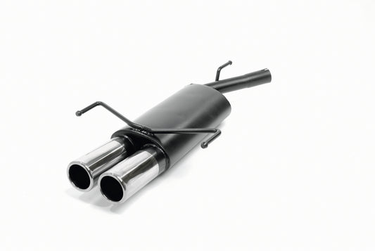 Novus Edelstahl Sportauspuff für Opel Corsa C 2x76mm