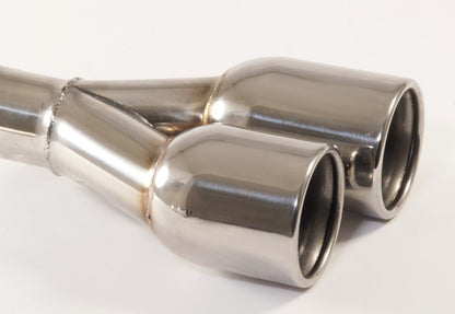 Friedrich Motorsport Endrohr 2x90mm rund gebördelt versetzt