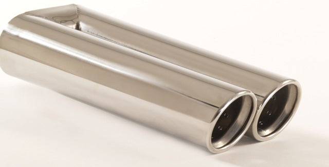 Friedrich Motorsport Endrohr 2x80mm rund gebördelt abgeschrägt