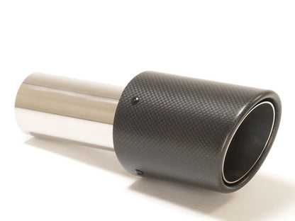 Friedrich Motorsport Endrohr 90mm rund Carbon abgeschrägt schwarz (Aufpreis)