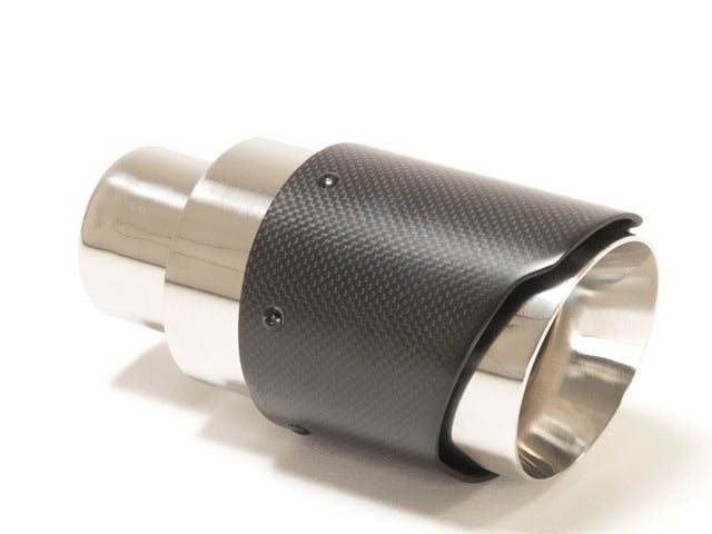 Friedrich Motorsport Endrohr 100mm rund Carbon breite Kante schwarz (Aufpreis)