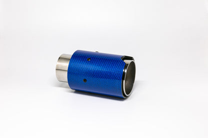 Friedrich Motorsport Endrohr 90mm rund Carbon blau glänzend (Aufpreis)