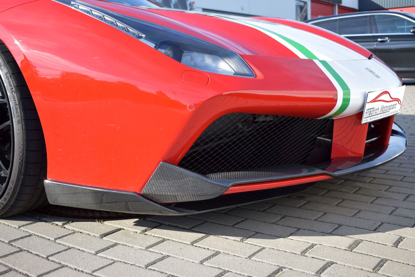 Friedrich Motorsport Frontspoilerlippe in Sichtcarbon Ferrari 488 GTB