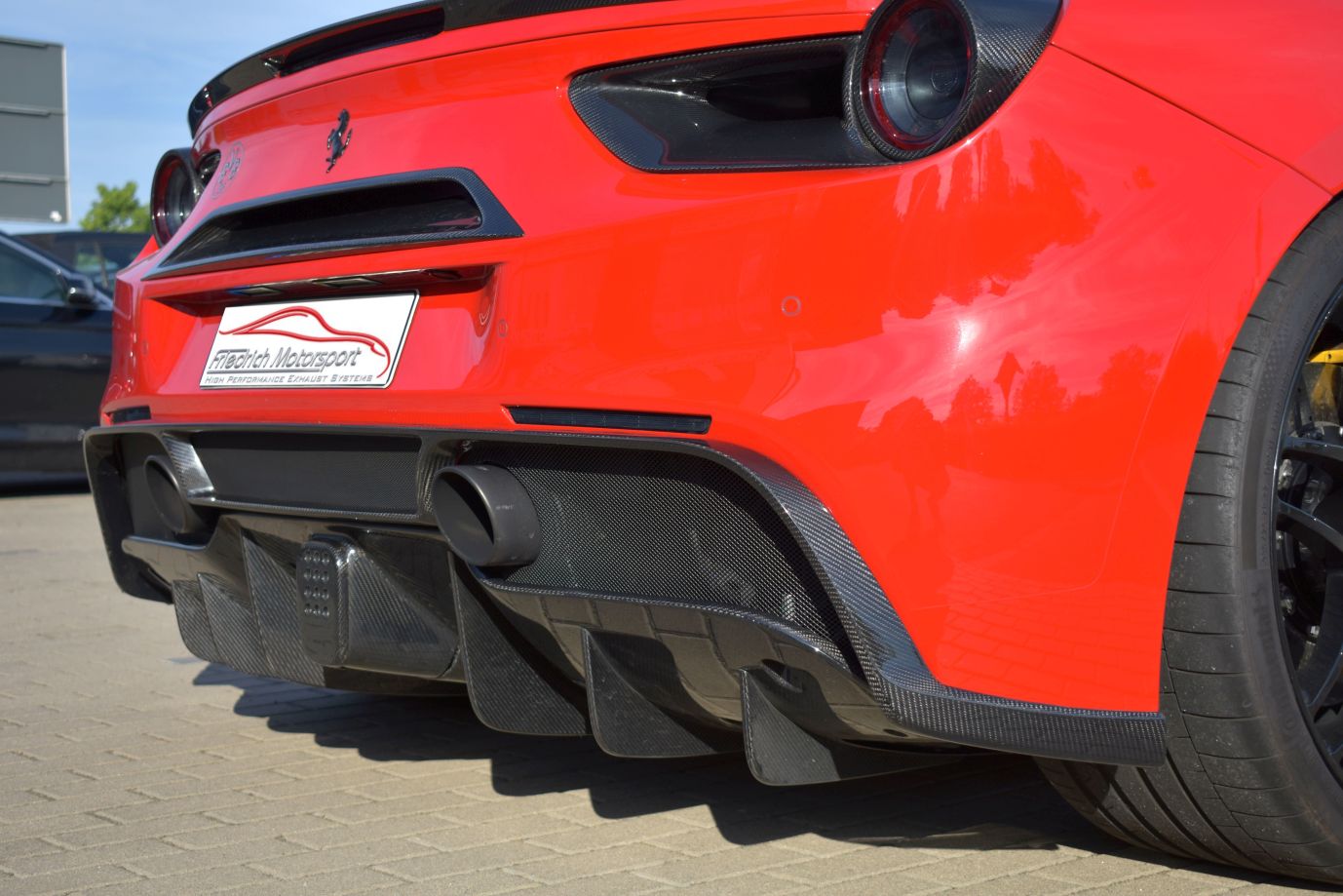 Friedrich Motorsport Diffusor in Sichtcarbon Ferrari 488 GTB