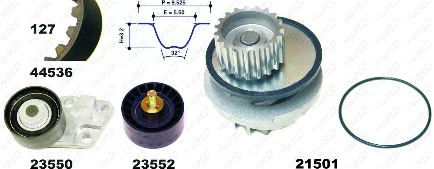 MAPCO Wasserpumpe + Zahnriemensatz 41536