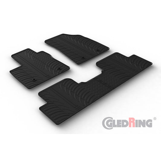 Satz Gummimatten passend für MG 5 (EV) SW 2020- (T Profil 4-teilig + Montage-clips)