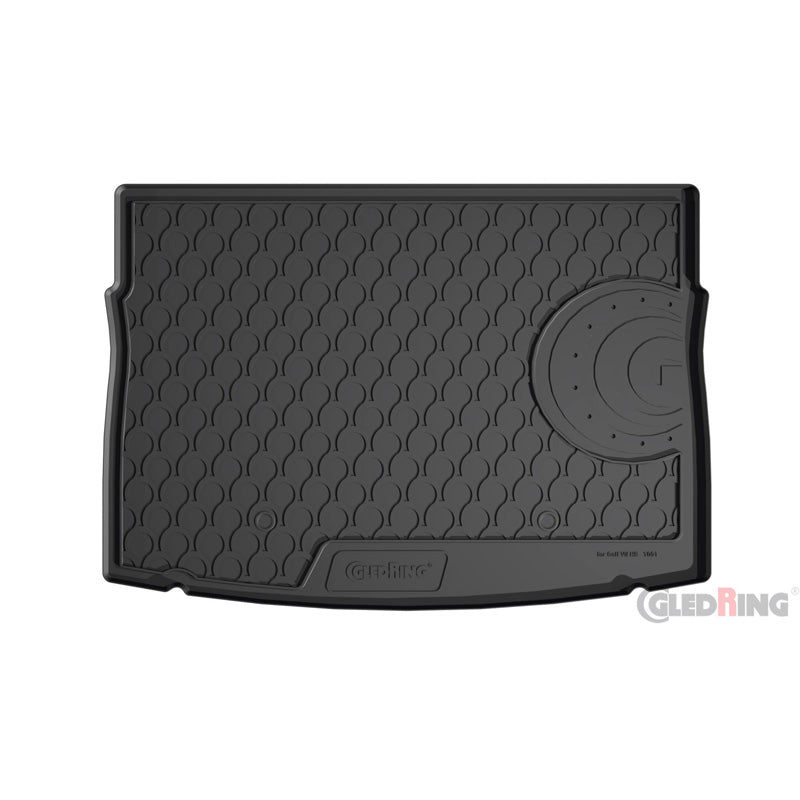 Rubbasol (Gummi) Kofferraumwanne passend für Volkswagen Golf VII HB 3/5-türer 2012-2019 inkl. e-Golf (Höhe variabele Ladeboden)