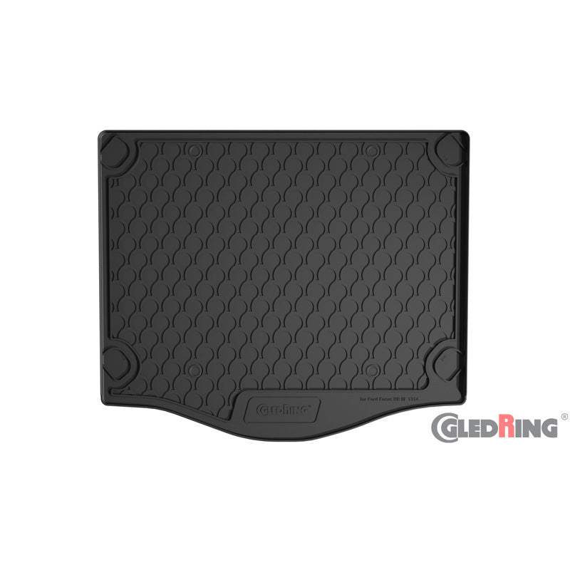 Rubbasol (Gummi) Kofferraumwanne passend für Ford Focus III HB 5-türer 2011-2018 (Mit kleinem Ersatzrad)