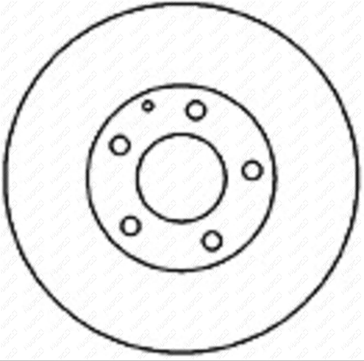 MAPCO Bremsscheibe Vorderachse  25534