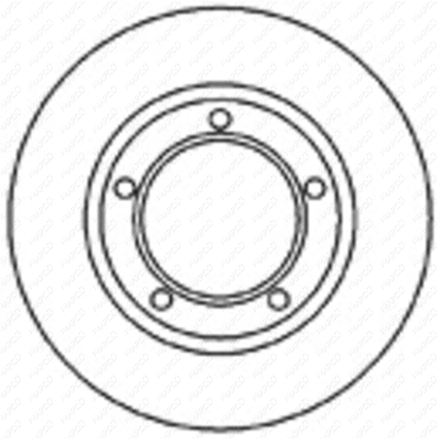 MAPCO Bremsscheibe Vorderachse  15682