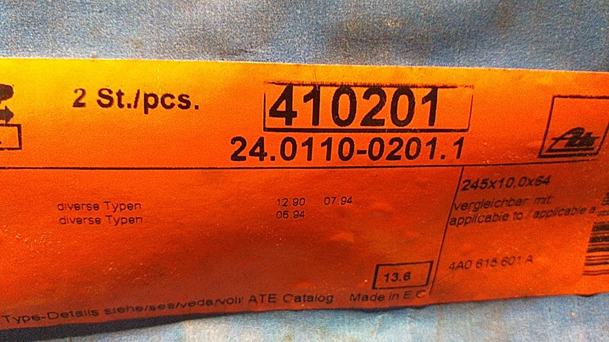 Audi 100-100 Quattro,  A6-A6 Quattro Bremsscheiben original ATE NEU