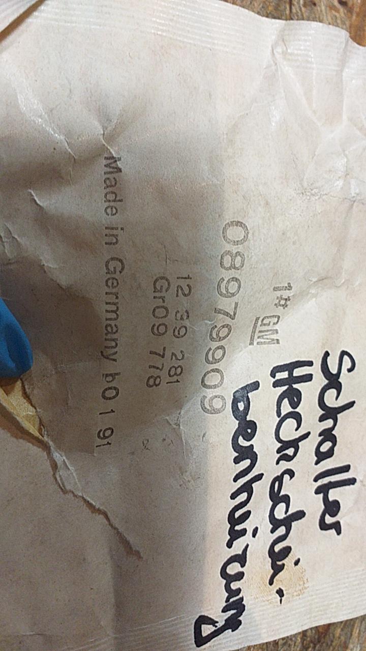 Kadett D Schalter Heckscheibenheizung original GM Opel NEU
