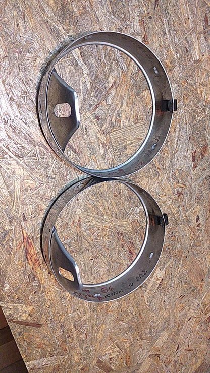Olympia 56 Bj Set Zierringe an Scheinwerfer original Bosch NEU