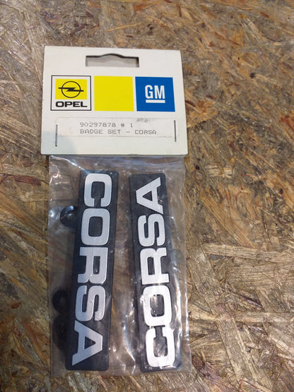 Corsa Emblem Set original GM Opel NEU