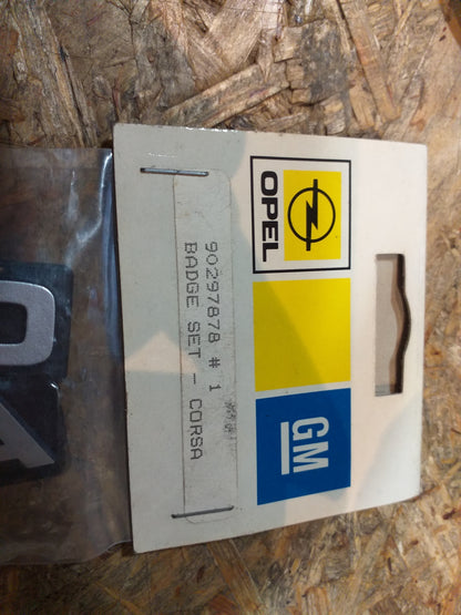 Corsa Emblem Set original GM Opel NEU