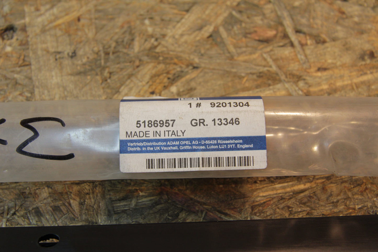 Original GM Opel Halteschiene Gummiabdichtung mitten rechts 9201304 Astra G Cabrio