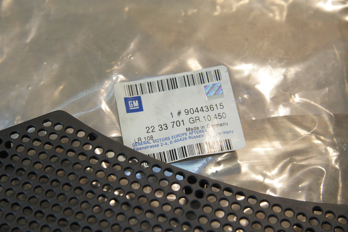 Original GM Opel Lautsprecherblende Tür  links anthrazit 90443615 Astra F
