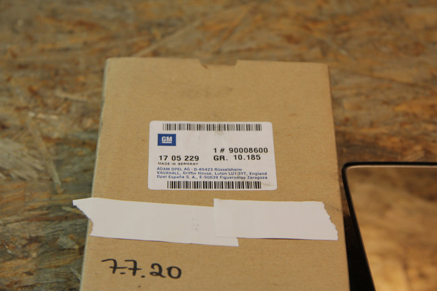 Original GM Opel Spiegelglas rechts 90008600 Kadett E