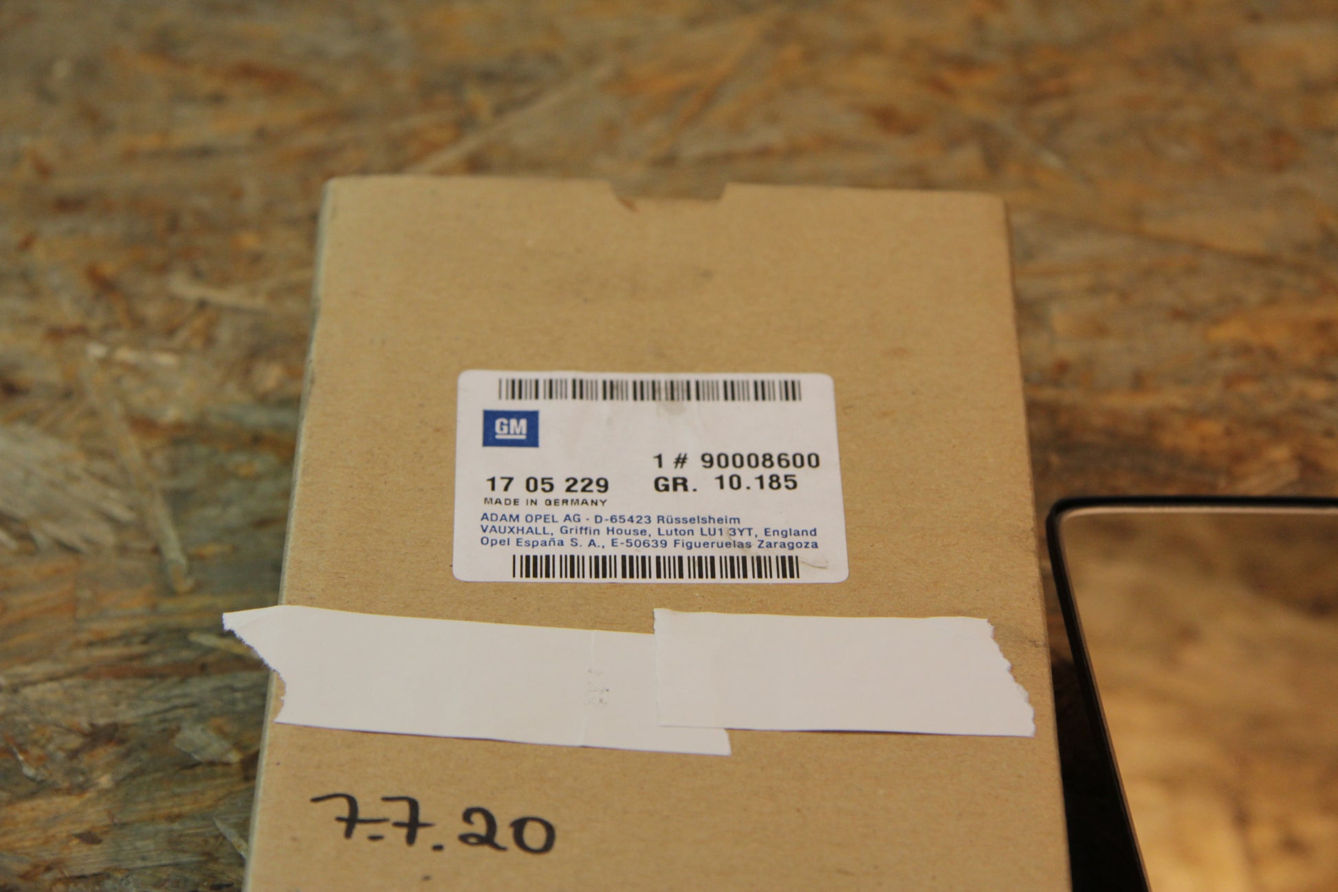 Original GM Opel Spiegelglas rechts 90008600 Kadett E