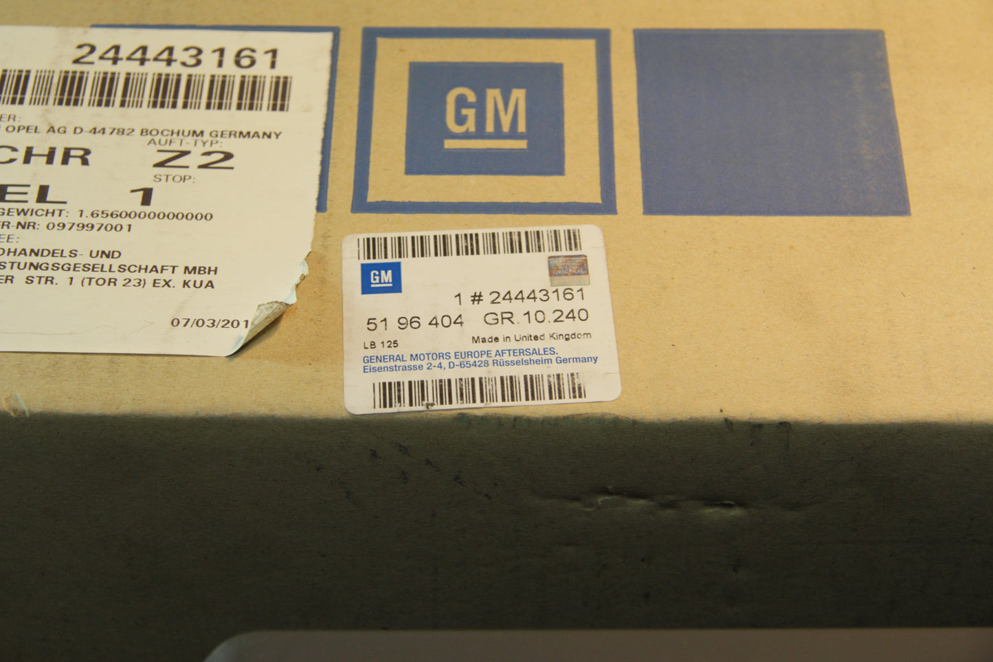 Original GM Opel Mittelkonsole 24443161 Vectra C