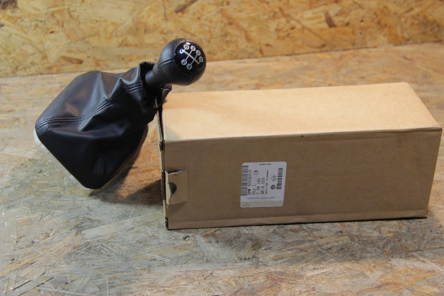 Original GM Opel Schalthebel für 5-Gang Schaltgetriebe, Lederknauf nicht bei Getriebe F 23 90436915 Vectra B