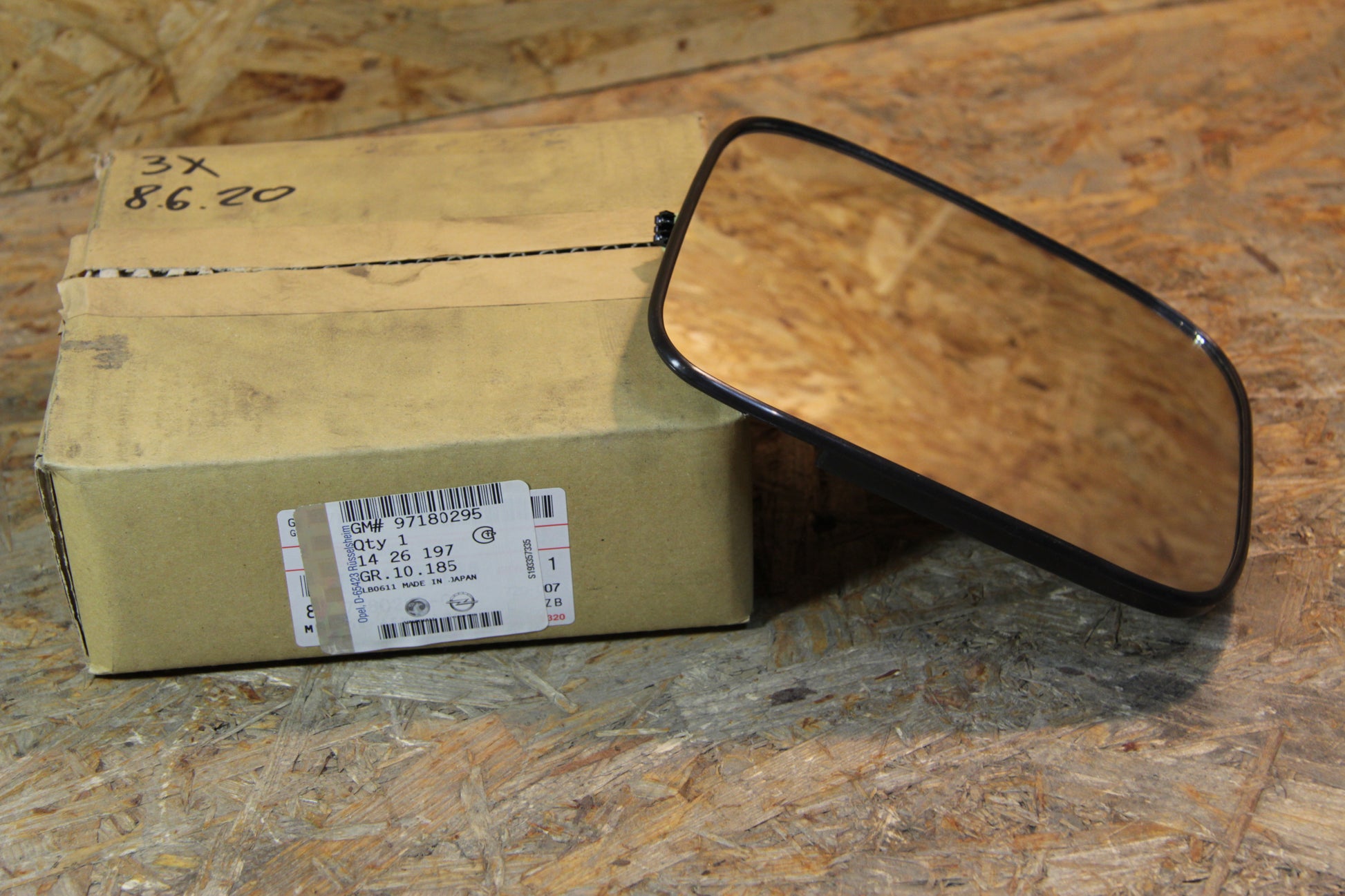 Original GM Opel Spiegelglas rechts, heizbar 97180295 Monterey