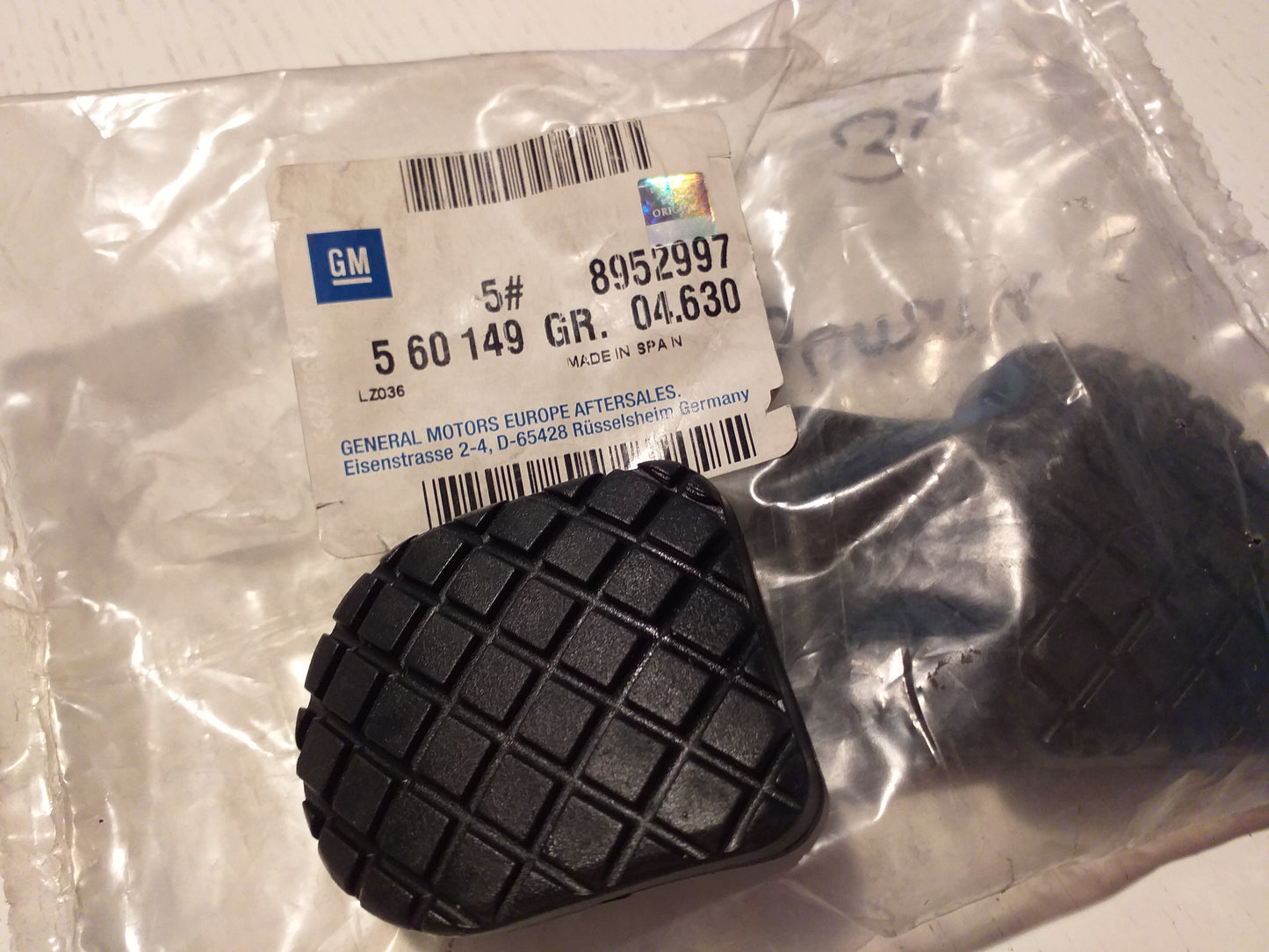 Kadett B GT  Pedalgummi original GM Opel NEU