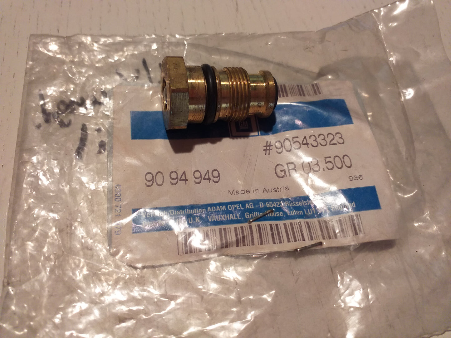Oldtimer Youngtimer Kaltstartventil original GM Opel NEU