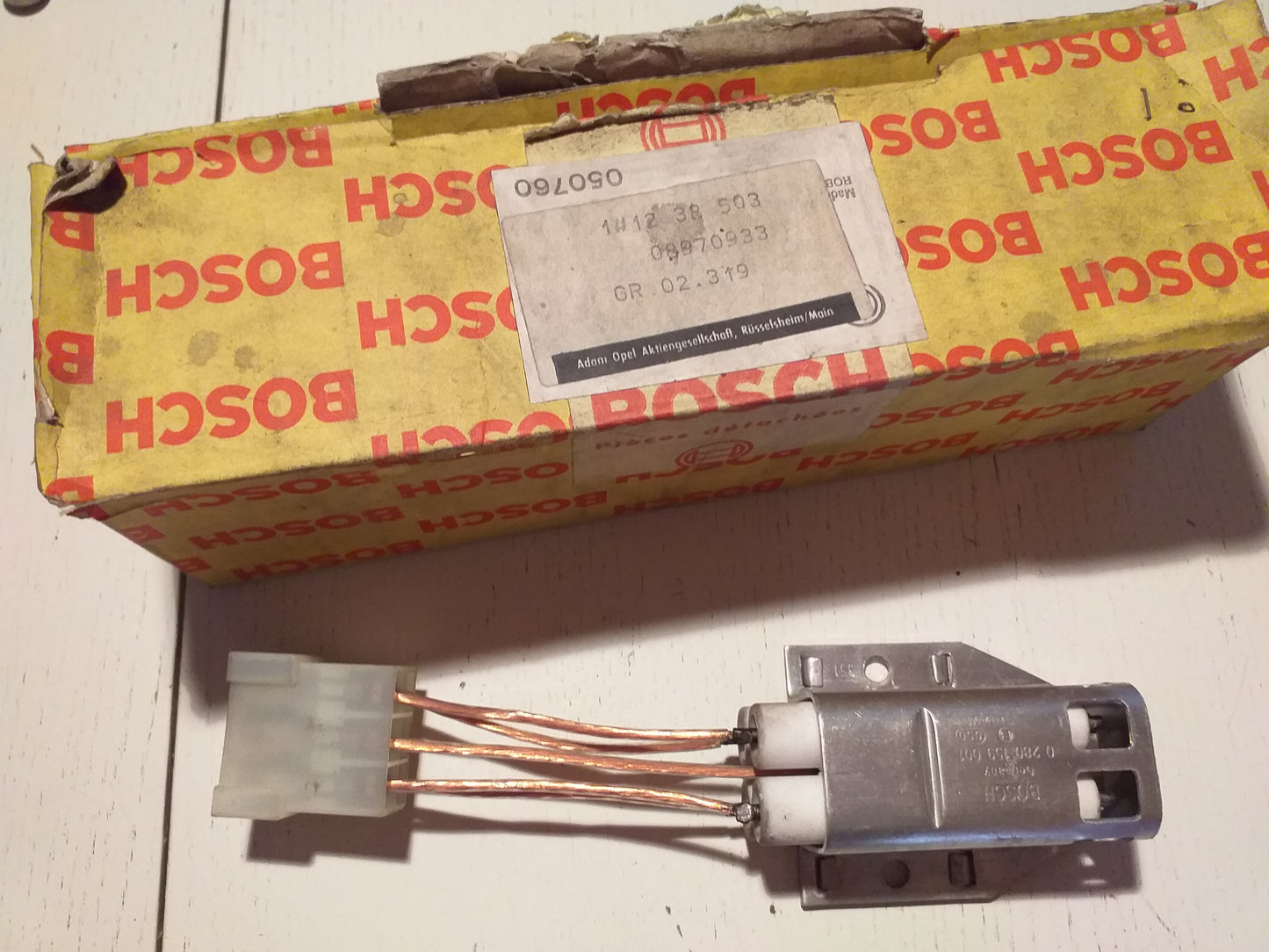 Manta Senator A Monza Ascona Rekord E Kadett C Widerstand Einspritzung original GM Bosch Opel NEU